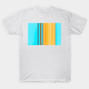 Blue and Yellow Golden Stripes T-Shirt